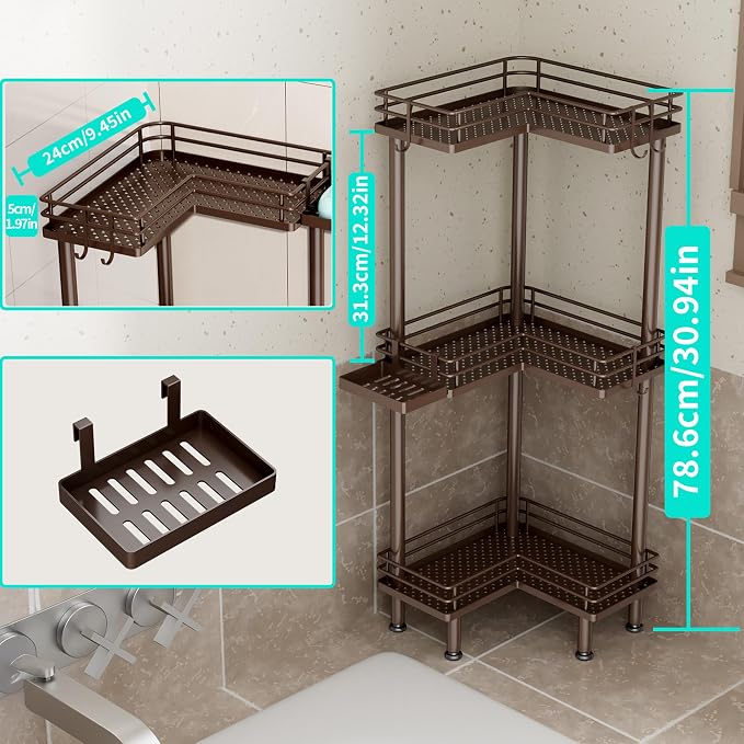 HapiRm Corner Shower Caddy Standing - Image 5