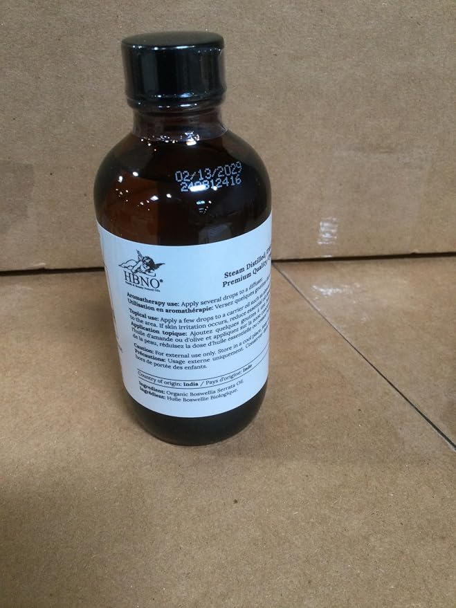 HBNO California Bottled Organic Frankincense Essential Oil 4 fl oz - Image 5