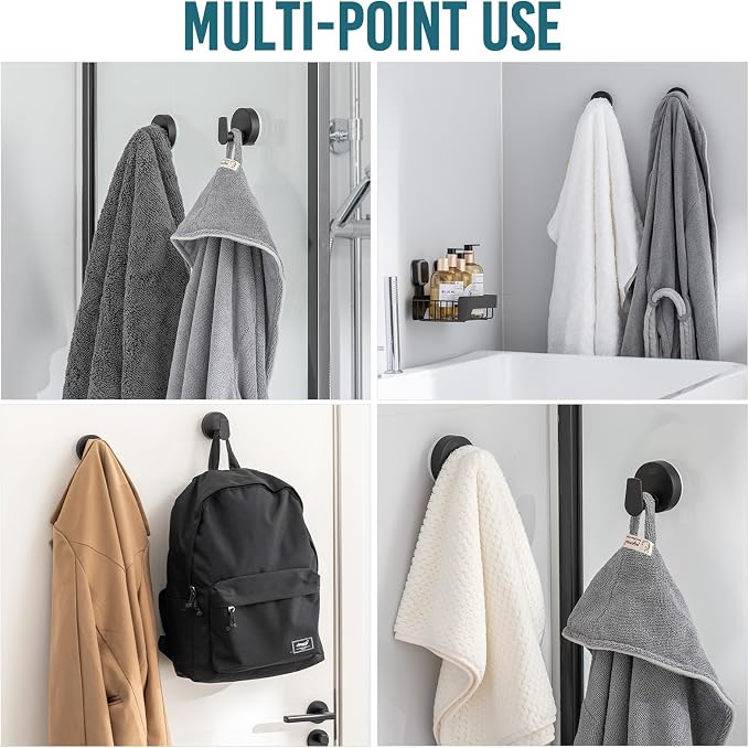 TAILI Stylish 304 Stainless Steel Bathroom Suction Hooks - Image 7