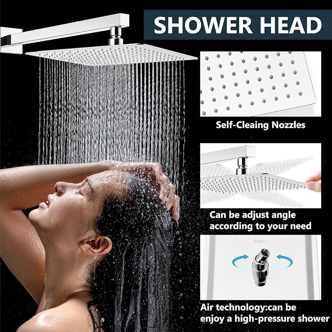 Aolemi Shower Faucet Set Rain Shower System - Image 2
