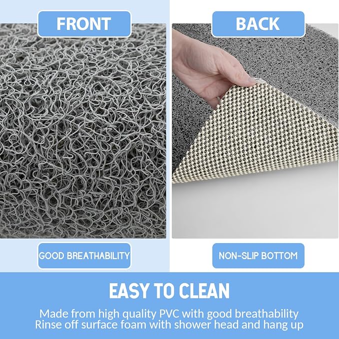 Non Slip Bathtub Mat, Anti Slip Shower Mat, Fast Drying Bath Tub Mats, Foot - Image 4