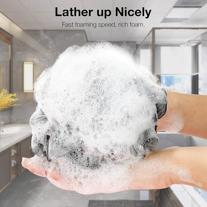 Bath Shower Loofah Sponge 60g Bath Mesh Pouf Shower Ball Body Scrubber - Image 2