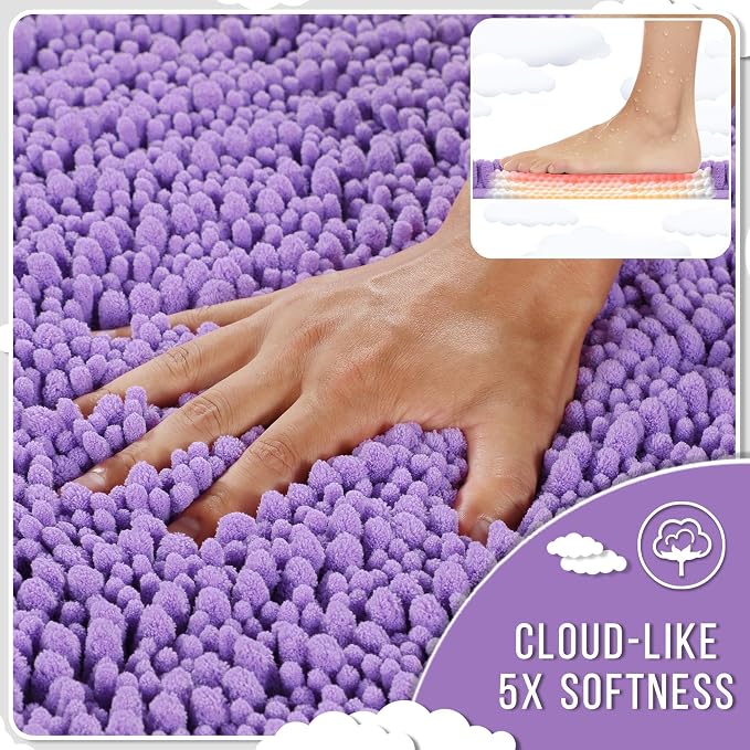 Yimobra Bathroom Rugs Non Slip Washable - Image 4