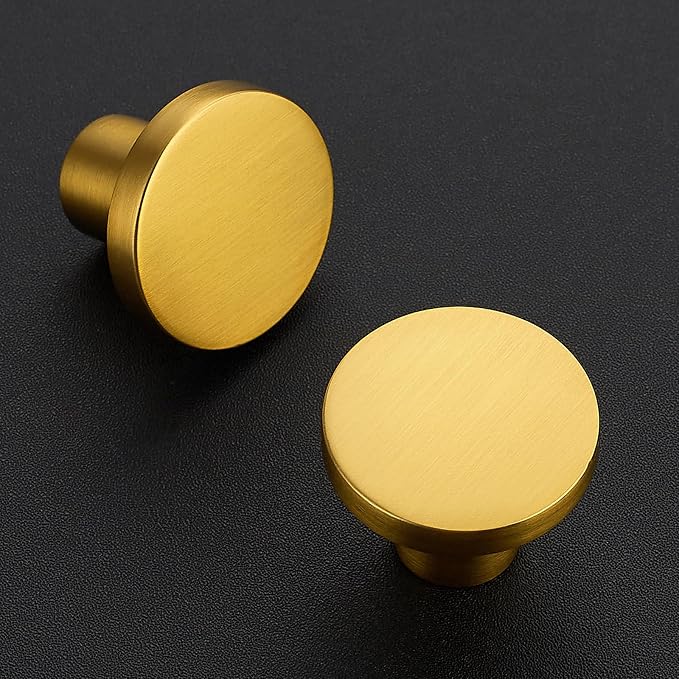 Ravinte 45 Pack Cabinet Knobs Gold Kitchen Cabinet Knobs Round Dresser Drawer - Image 2