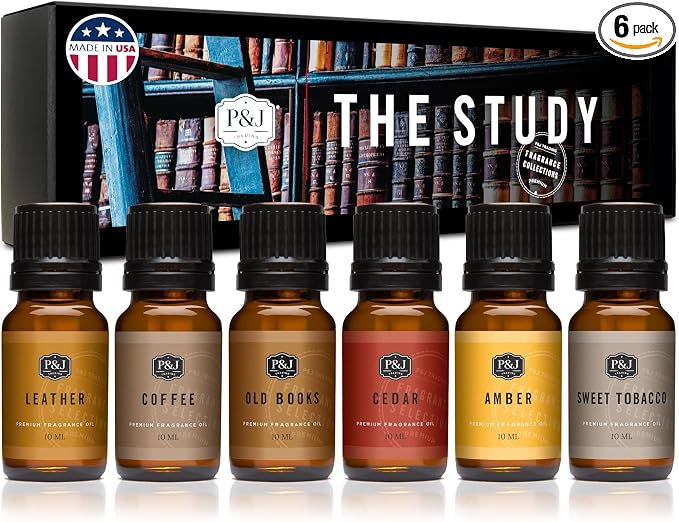 P&J Trading Fragrance Oil The Study Set | Leather, Old Books, Sweet Tobacco by PJTrading