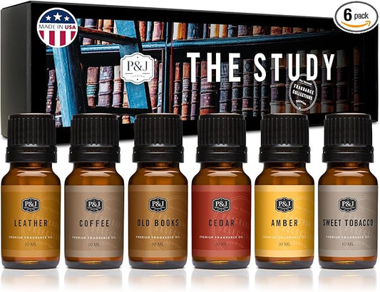 P&J Trading Fragrance Oil The Study Set | Leather, Old Books, Sweet Tobacco by PJTrading