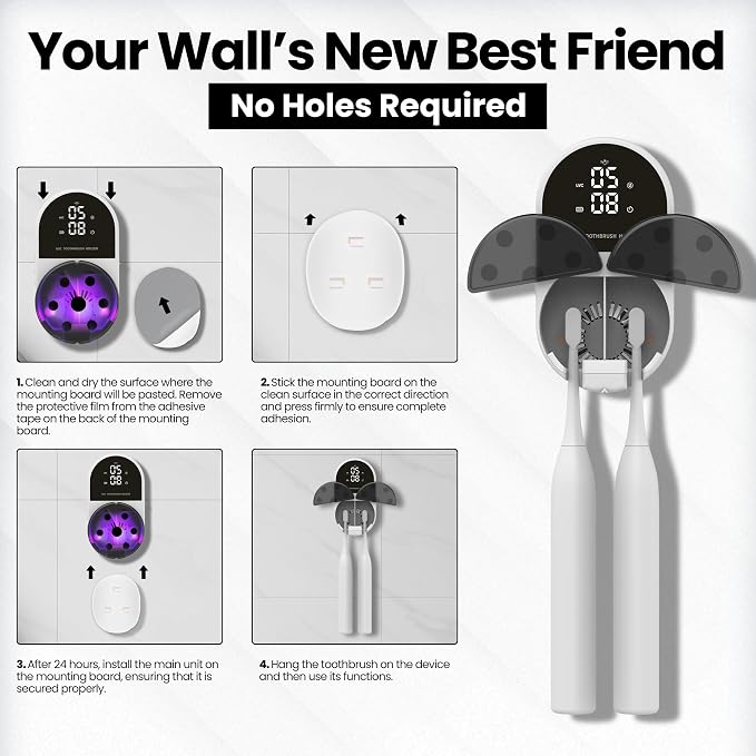 UV Toothbrush Sanitizer Holder & Cleaner - Image 8