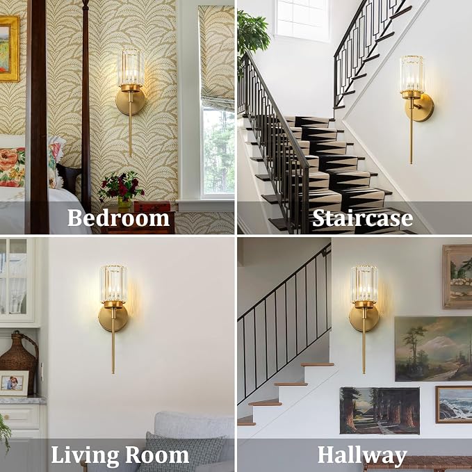 Single Gold Wall Sconce, Modern Vanity Lighting Fixture - Image 7