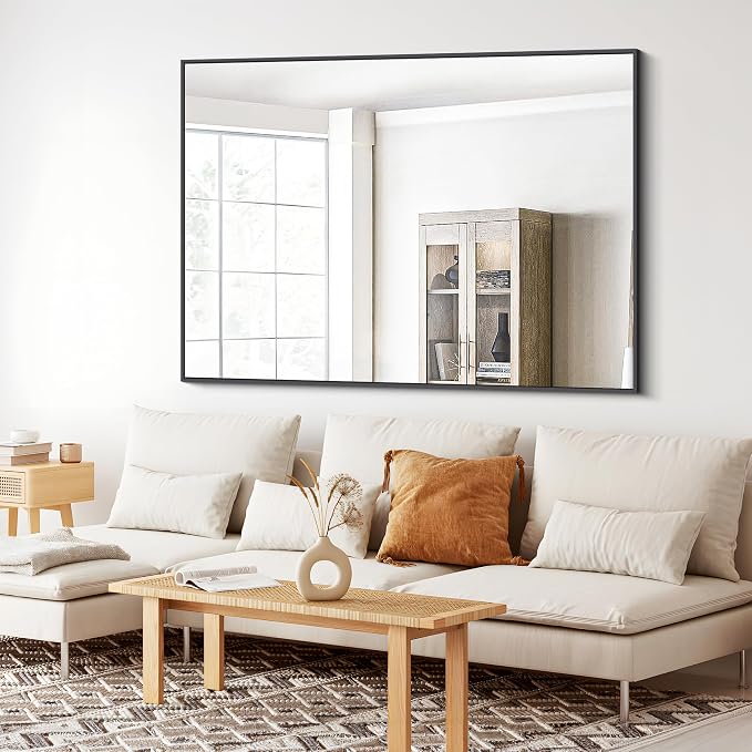 BONEWEI Bathroom Mirror, 36x48 inch Large Wall Mirror - Image 3