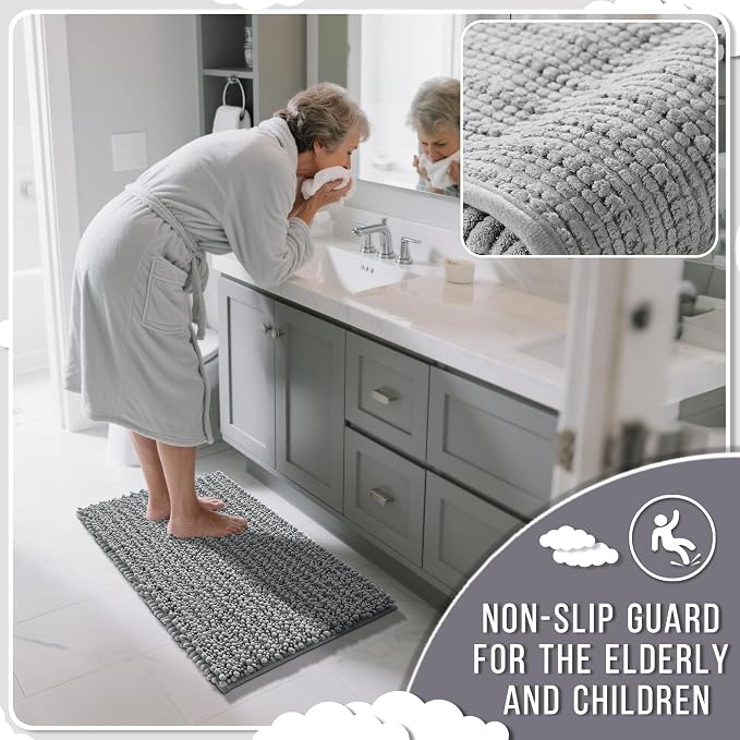 Yimobra Bathroom Rugs Non Slip Washable - Image 6