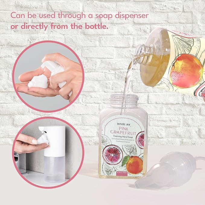 ROMIIE ZOI Foaming Hand Soap Refill Gift Set – 3 Pack *33.8 Fl Oz - Image 8