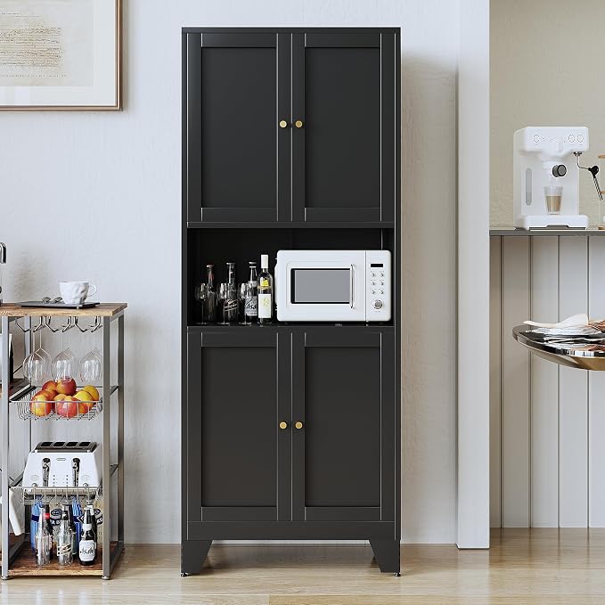 69" Tall Metal Kitchen Pantry Storage Cabinet - Image 2