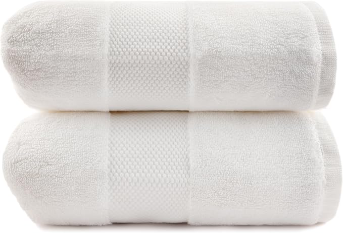 Maisonette Elegance 100% Organic Cotton Turkish Bath Towels, Soft & Absorbent by MAISONETTE