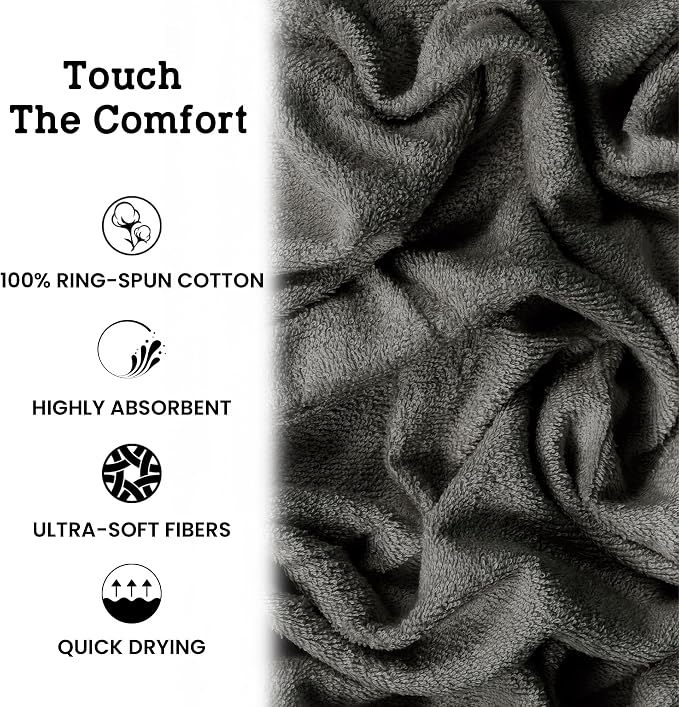 Casa Lino Bath Towel Set of 8 - Image 5