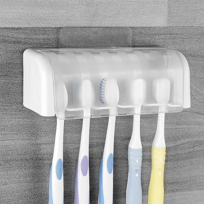 5 Slots Wall Mount Toothbrush Holder by LUEXBOX