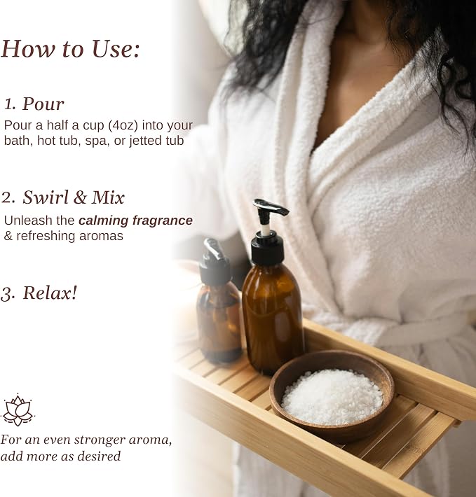 Relax Spa & Bath, Epsom & Dead Sea Salts, Aromatherapy Bath Salts - Image 7