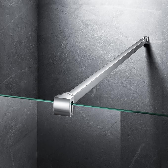 Frameless Shower Door Support Bar, Stainless Steel Wall-to-Glass Support Arm to by Unknown