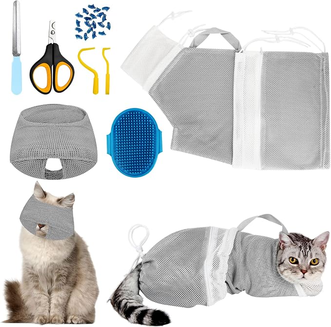 Cat Bathing Set 8-Piece by AMEAMI