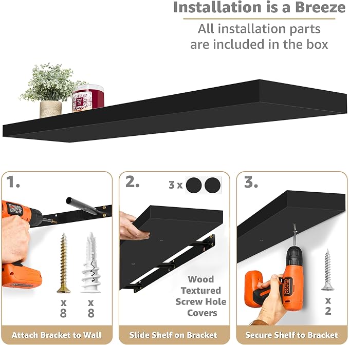 Sorbus Floating Shelves for Wall - Image 4