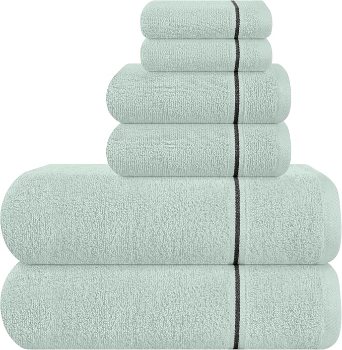 MyOwn Ultra Soft 6 Pack Cotton Towel Set, Contains 2 Bath Towels 28x55 inch by Unknown