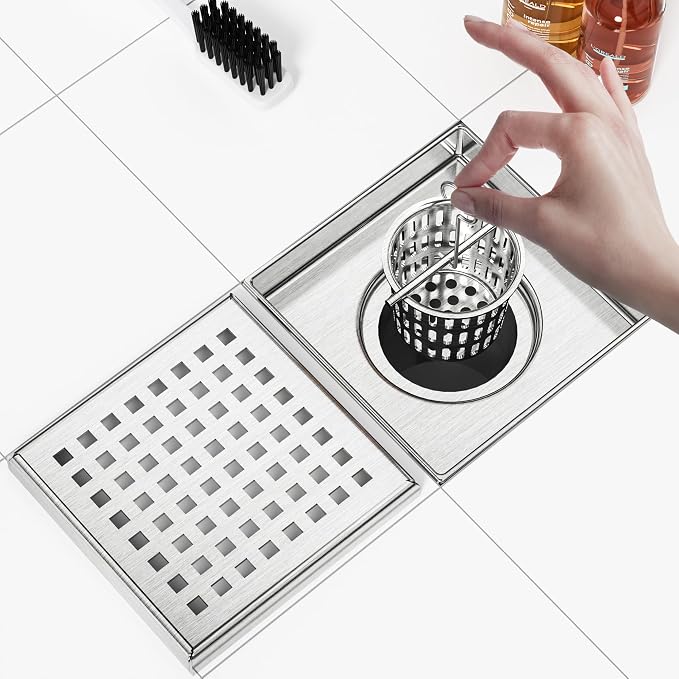 Neodrain 4-Inch Square Shower Drain - Image 5