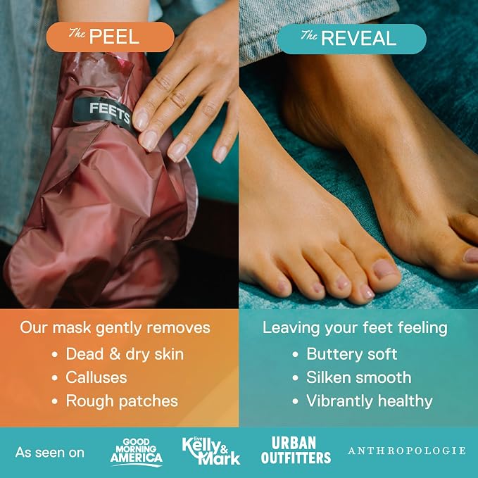 FEETS Foot Peel Mask with Eucalyptus and Lavender | Remove and Exfoliate Dead - Image 3