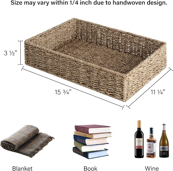 StorageWorks Large Seagrass Tray - Image 2