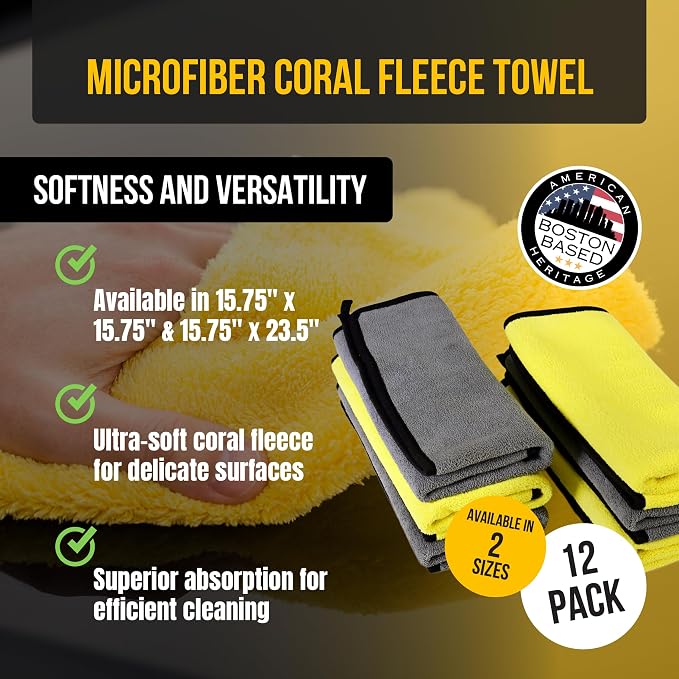 VPD Microfiber Coral Fleece Towels - Image 2