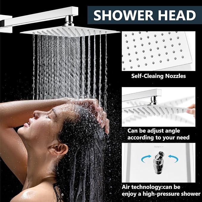 Aolemi Shower Faucet Set Rain Shower System - Image 2