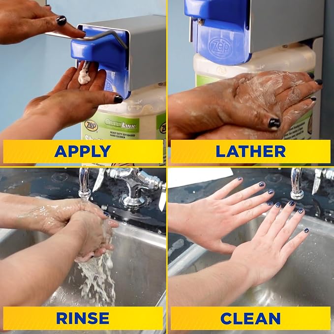 Zep Shell Shock Walnut-Based Pro Hand Cleaner D-4000 Hand Soap Dispenser - 1 - Image 4