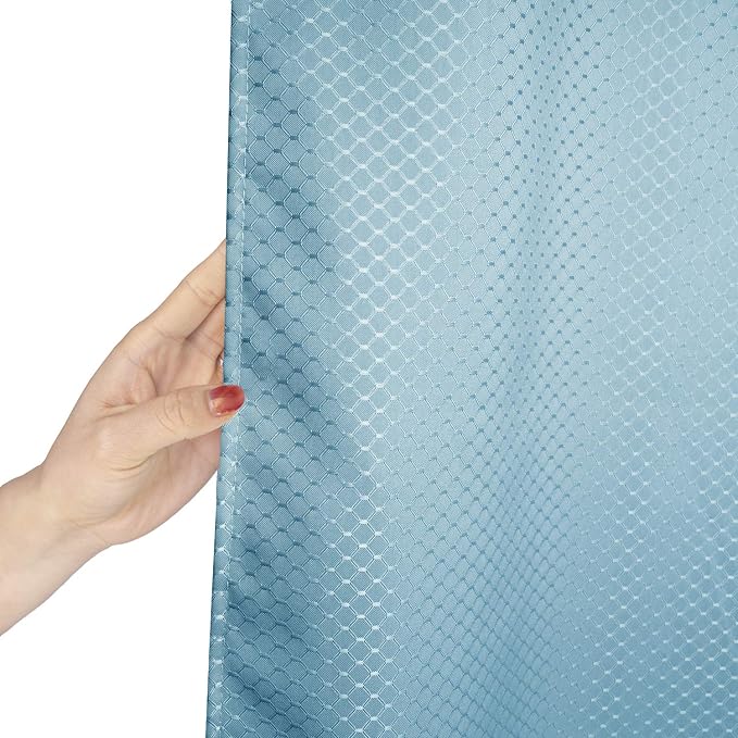 AooHome 36x72 Inch Stall Size Shower Curtain, Soft Fabric Waffle Weave Bathroom - Image 4