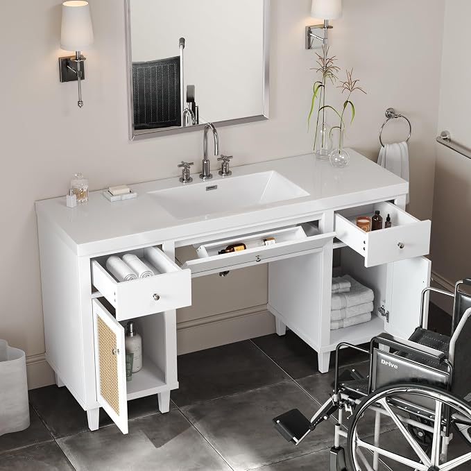 60 Inch ADA Compliant Bathroom Vanity - Image 8