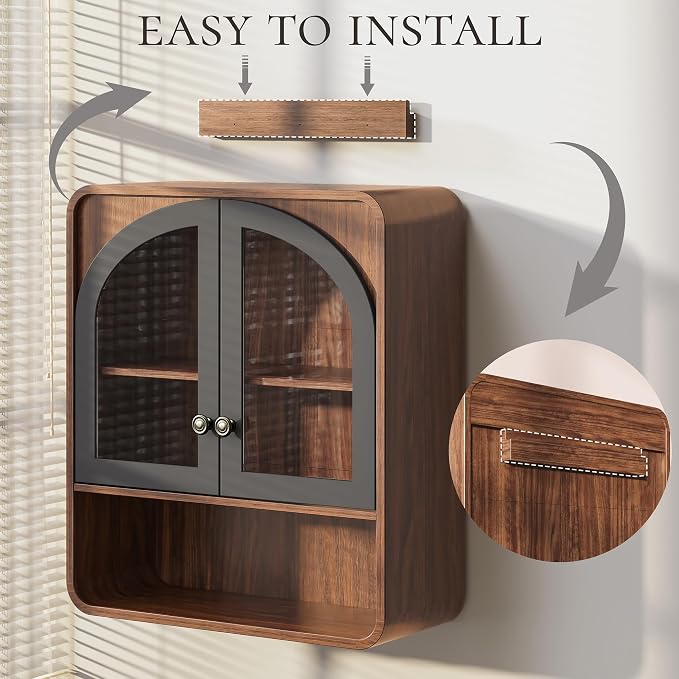 Bathroom Wall Cabinet, Medicine Cabinet Bathroom Cabinet Wall Mount - Image 6