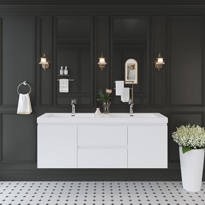 60" Floating Bathroom Vanity by Unknown