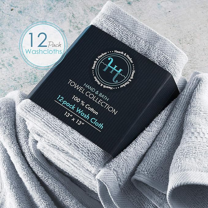 Hearth & Harbor Washcloths 12 Pack - Image 4