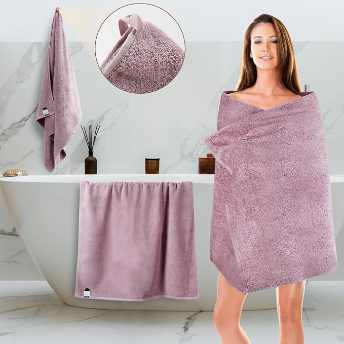 SEMAXE 4-Pack Luxury Bath Towels - Image 2