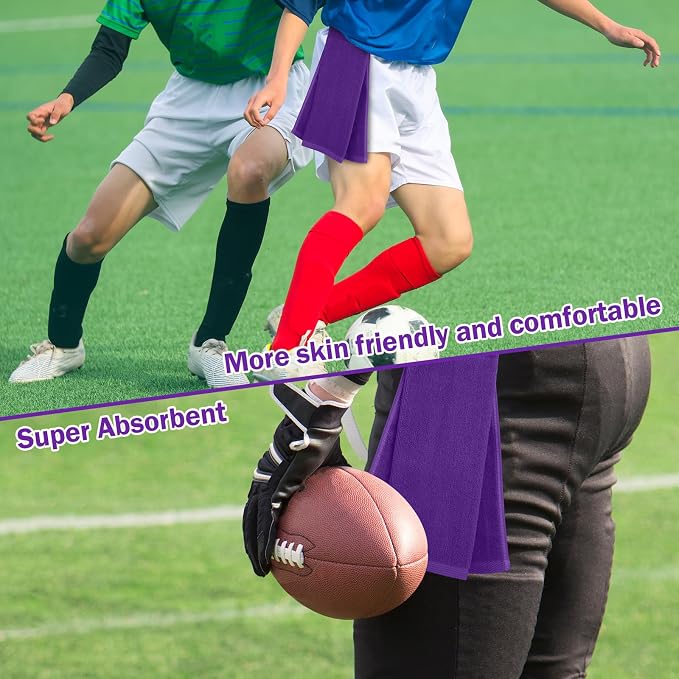 Shimeyao 2 Pcs Cotton Sports Football Towel - Image 6
