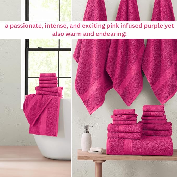 LANE LINEN 100% Cotton Bathroom Towels Set - Image 3