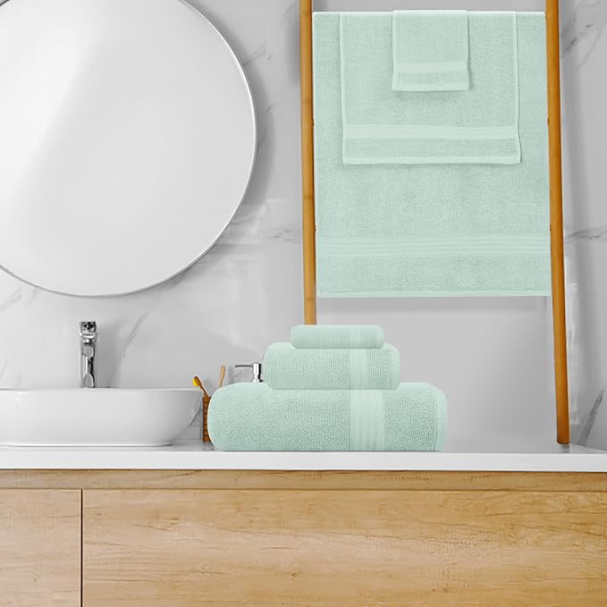 GLAMBURG Ultra Soft 8-Piece Towel Set - Image 4