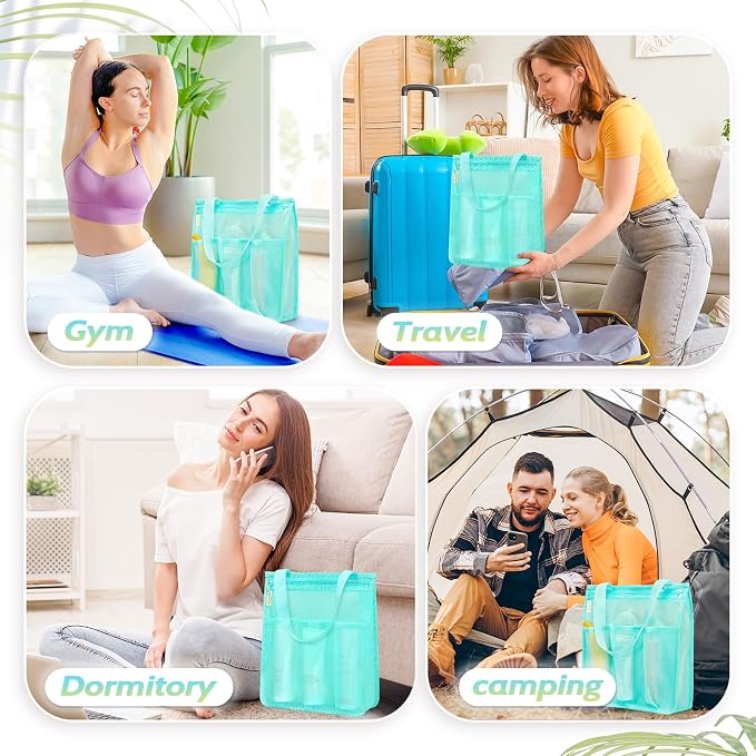 Mesh Shower Caddy Portable, Gym Travel Camp Dorm Room Essentials - Image 5