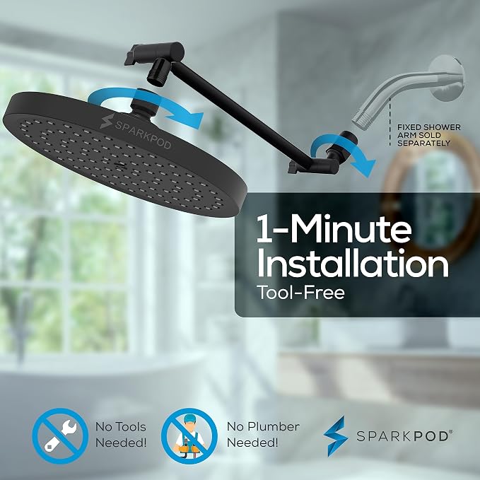 SparkPod Round Rain Shower Head - Image 6