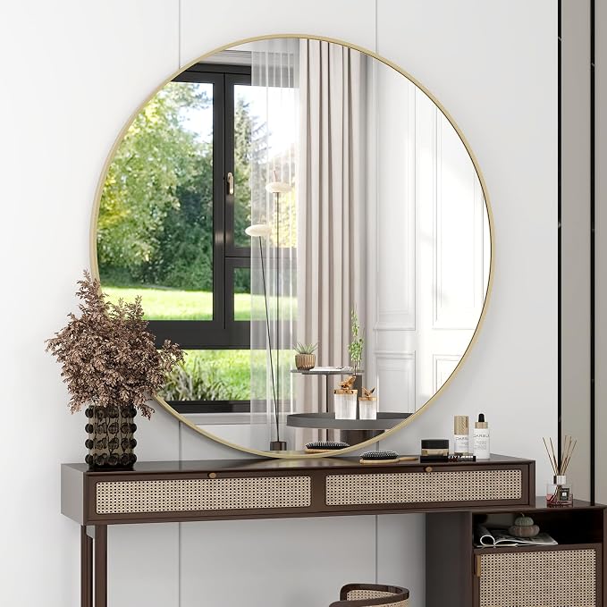 32 Inch Round Bathroom Mirror - Image 2