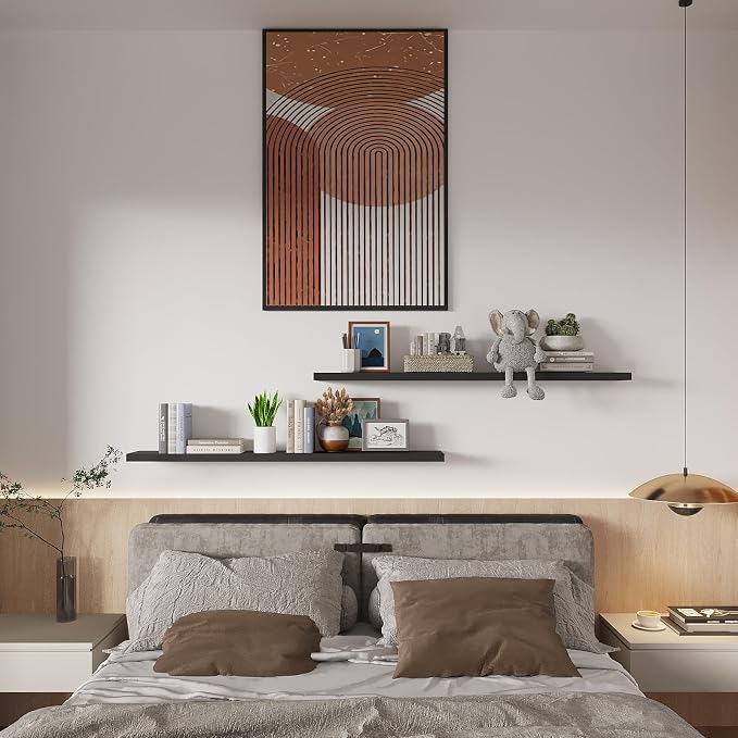 SAUMONIERES 48 Inch Floating Wall Shelves - Image 2
