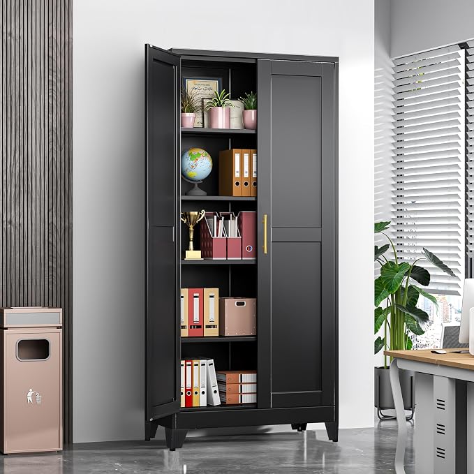 71" Tall Metal Storage Cabinet - Image 3