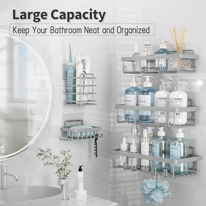 10 Pack Shower Caddy Organizer Rack Shelf - Image 3