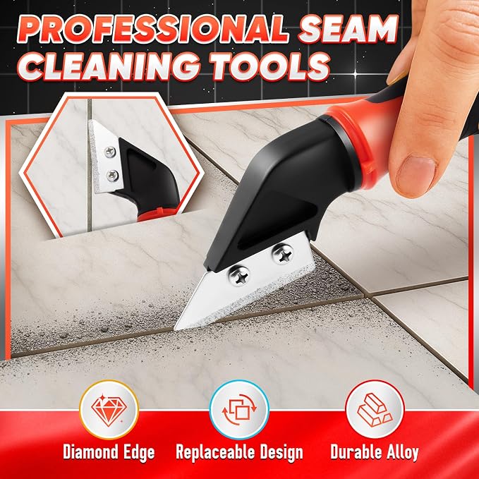 DIYSELF Caulking Tool, 4 in 1 Caulk Remover Tool - Image 3