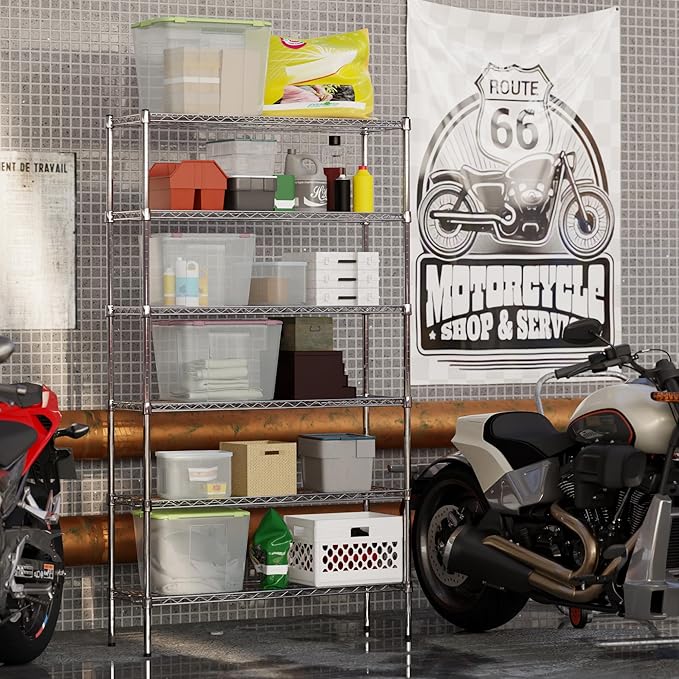 14" Deep x 42" Wide x 74" Height Wire Shelving Kit | 6-Tier | NSF Commercial - Image 6