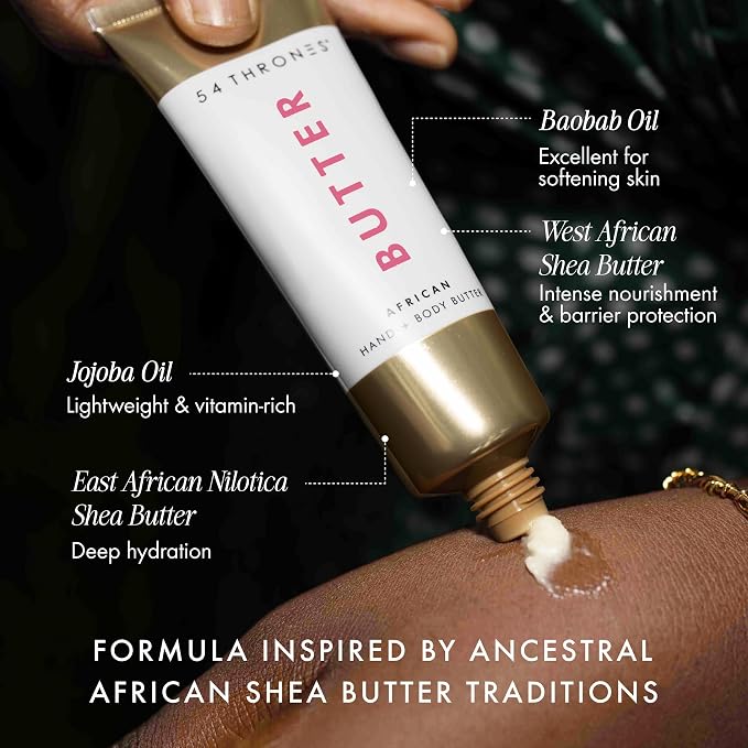 54 Thrones Mini African Beauty Shea Butter, Intensive Dry Skin Support - Image 2