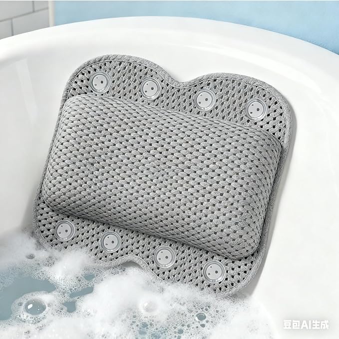 Bath Pillow Non Slip Spa Bathtub Head & Neck Rest Support, Headrest by ELTONGUU