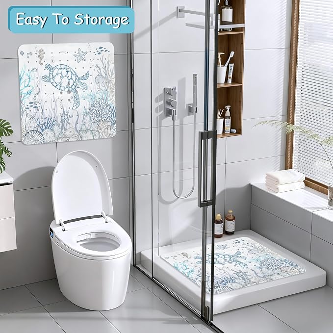 Sea Turtle Square Anti Slip Shower Mats - Image 7